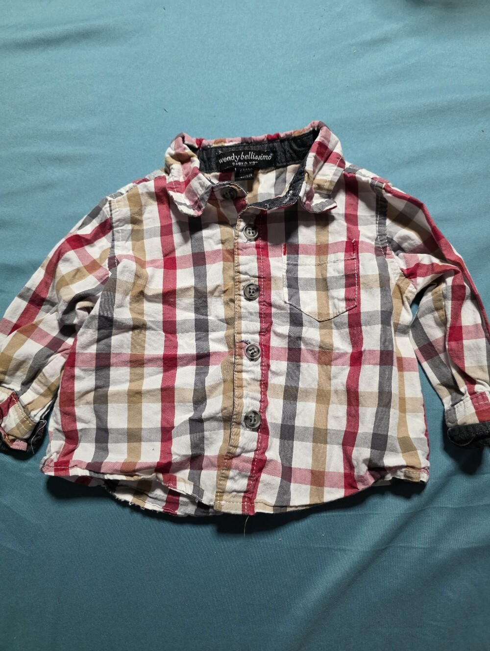 Wendy Bellissimo 6 Months Plaid Button-Down Shirt